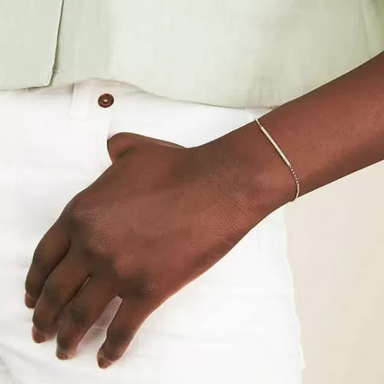 Discount Pav Diamond Bar Bracelet Bracelets