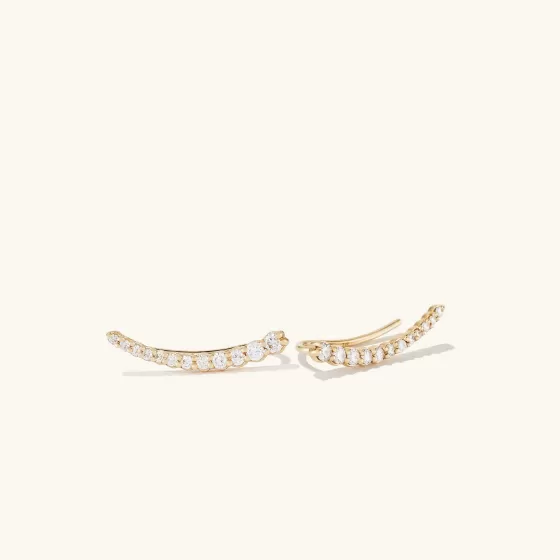 Sale Pav Diamond Climbers Earrings