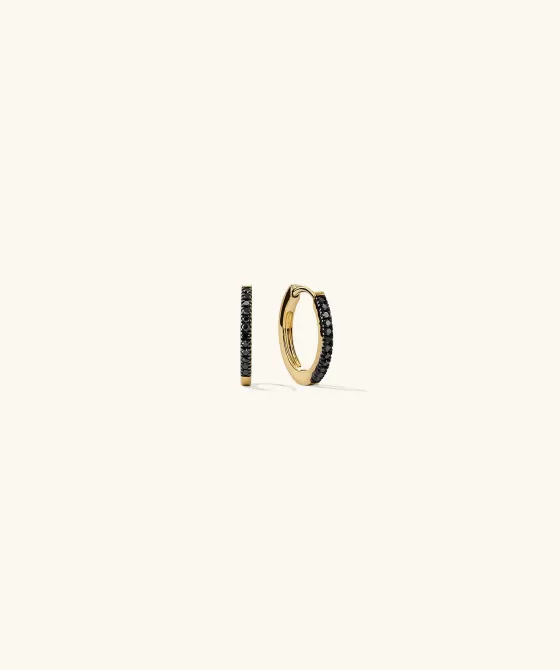 Fashion Pav Diamond Huggie Hoops Earrings