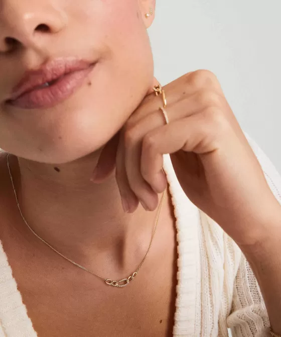 Hot Pav Diamond Oversized Curb Necklace Necklaces