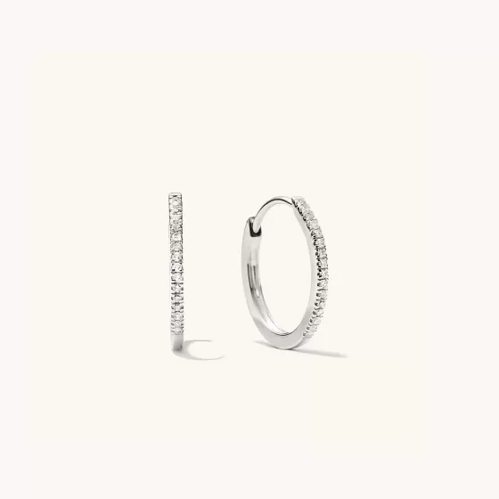 Hot Pav Diamond Small Hoops Earrings