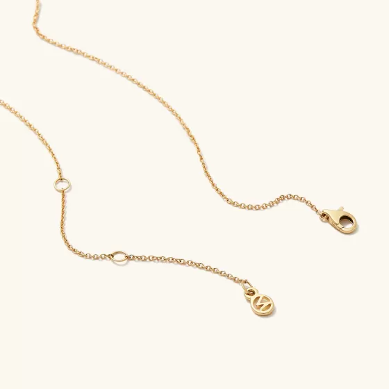 Outlet Pav Diamond Wishbone Necklace Necklaces