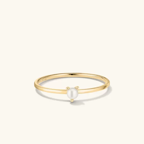 Hot Pearl Slim Stacker Ring Rings