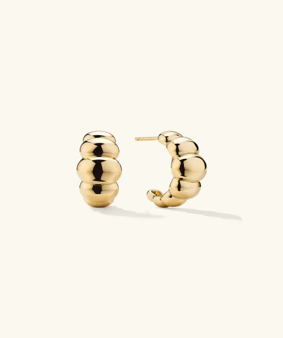 Outlet Puffy Charlotte Hoops Earrings