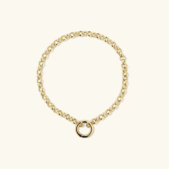 Shop Rolo Chain Charm Bracelet Bracelets
