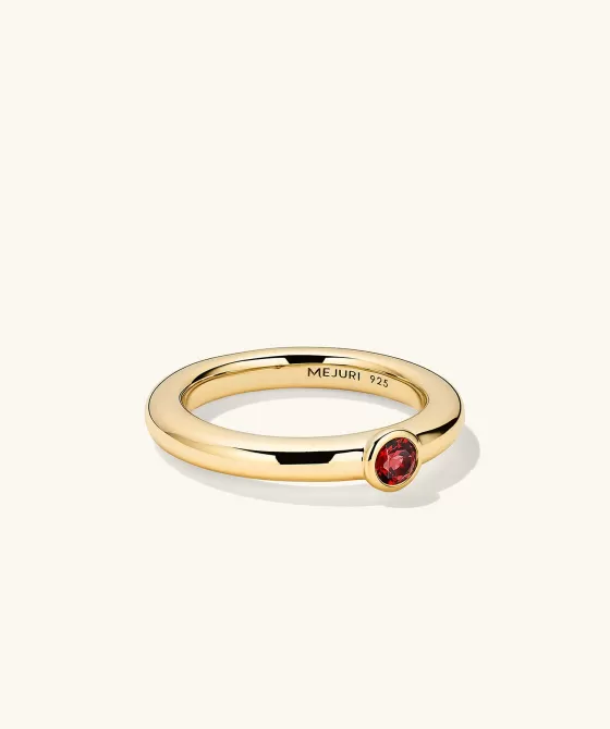Hot Round Gemstone Stacker Ring Rings
