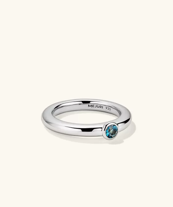 Best Sale Round Gemstone Stacker Ring Rings