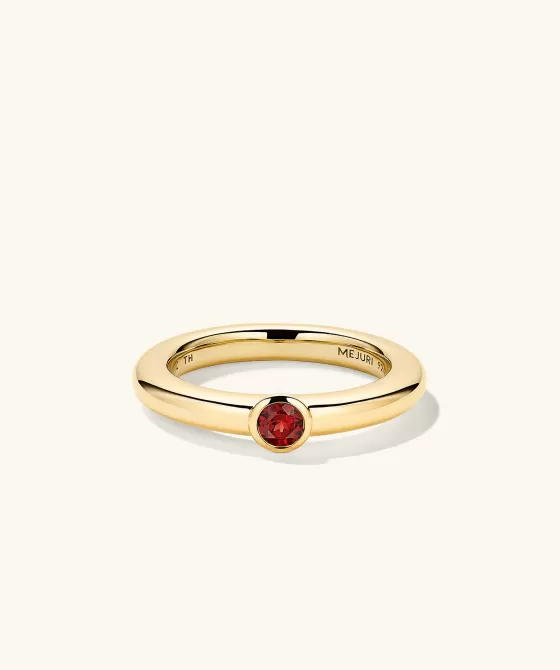Hot Round Gemstone Stacker Ring Rings