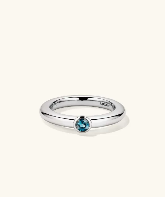Best Sale Round Gemstone Stacker Ring Rings