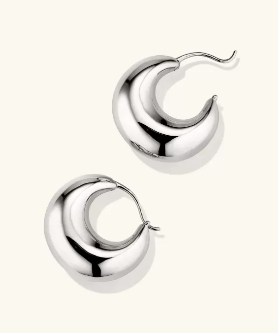 Clearance Sculptural Hoops Earrings
