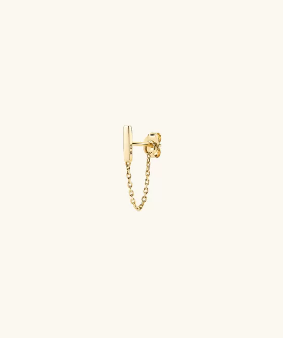 Best Single Bar Chain Stud Earrings
