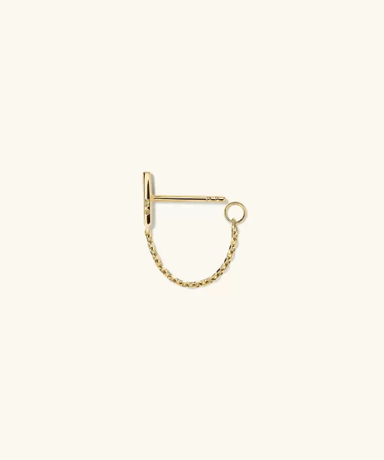 Best Single Bar Chain Stud Earrings