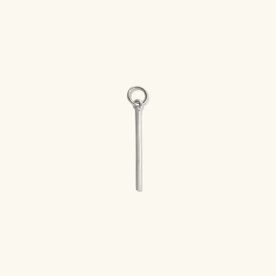 Sale Single Bar Hoop Charm Earrings