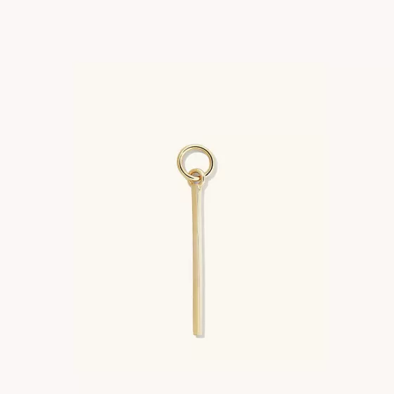 Store Single Bar Hoop Charm Earrings