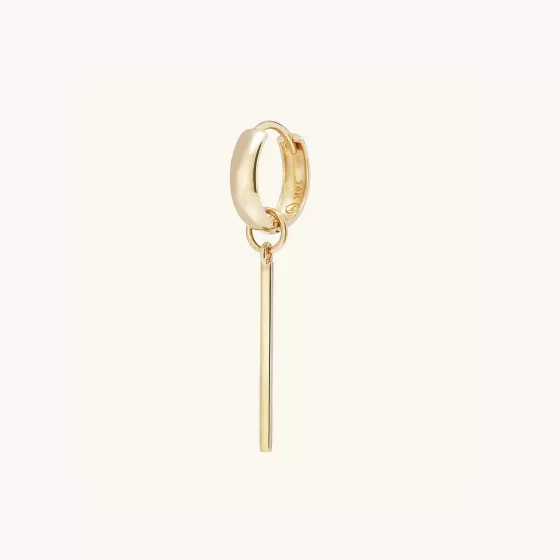Store Single Bar Hoop Charm Earrings