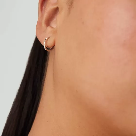 Outlet Single Easy Huggie Hoop Earrings