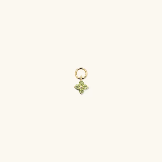 Sale Single Gemstone Cluster Hoop Charm Earrings
