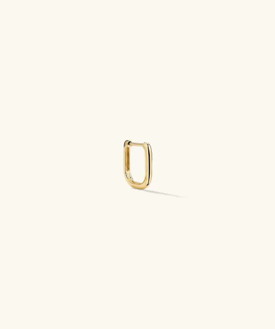 Shop Single Huggie U Hoop Earrings