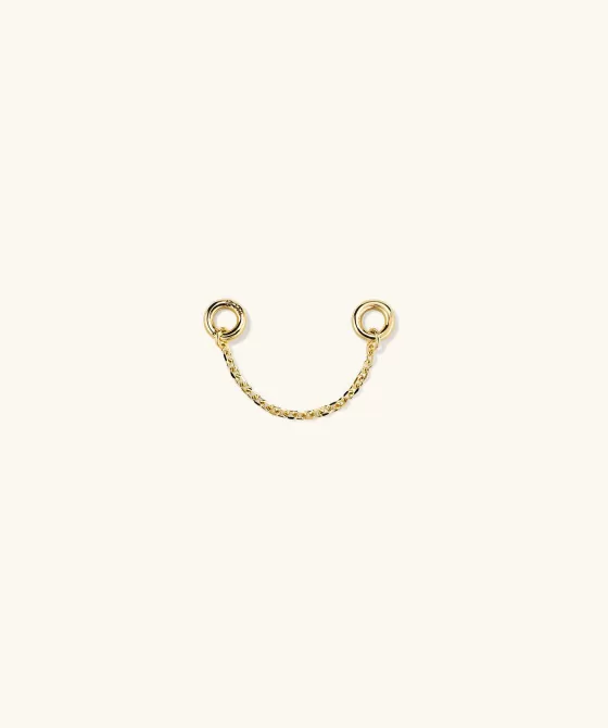 Clearance Single Stud Chain Connector Earrings