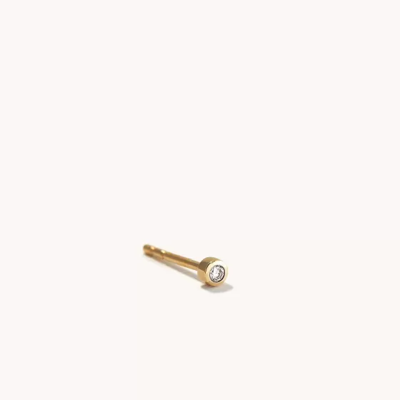 Best Sale Single Tiny Diamond Stud Earrings