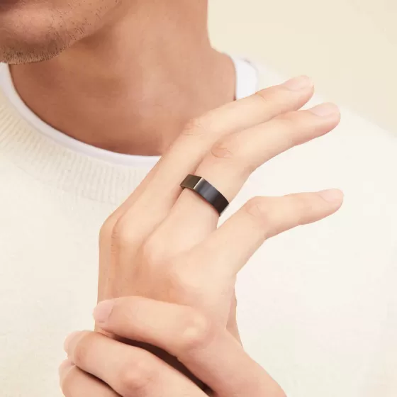 Cheap Slim Rectangular Signet Ring Rings