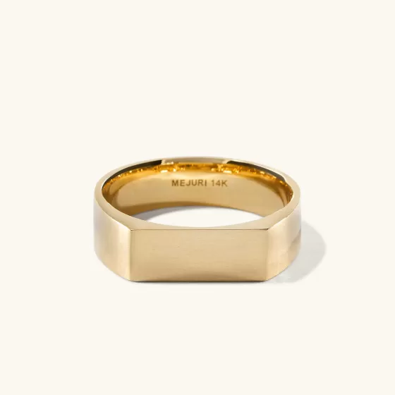 Flash Sale Slim Rectangular Signet Ring Rings