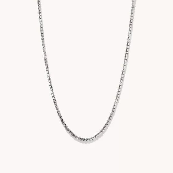 Fashion Square Box Chain Necklace Necklaces