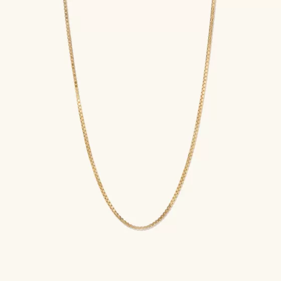 Hot Square Box Chain Necklace Necklaces