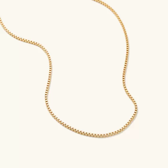 Hot Square Box Chain Necklace Necklaces