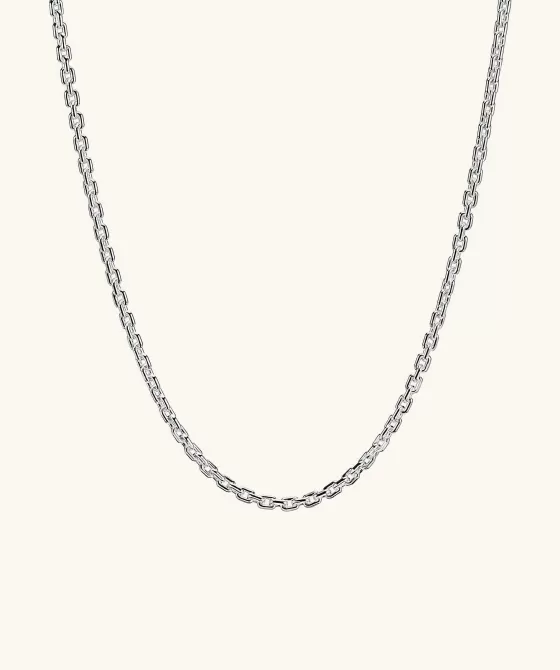 Discount Trace Rectangle Chain Necklace Necklaces