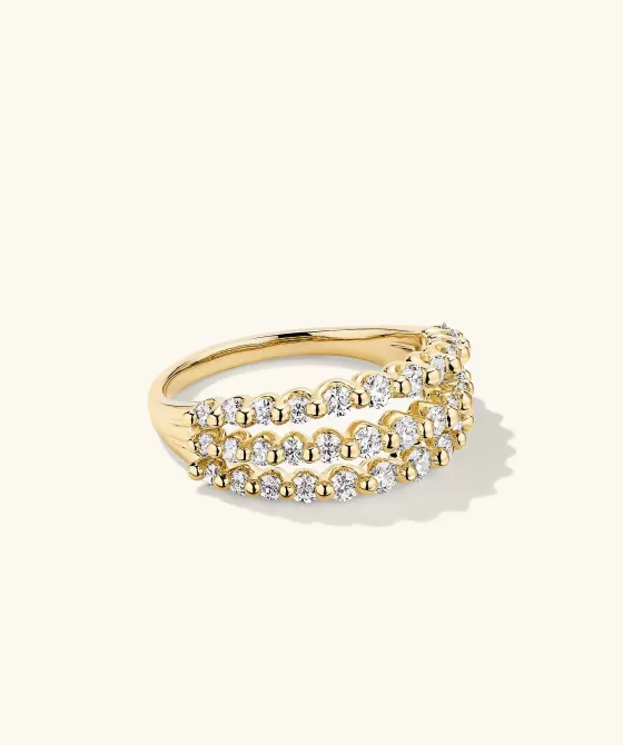 Shop Triple Lace Diamond Ring Rings