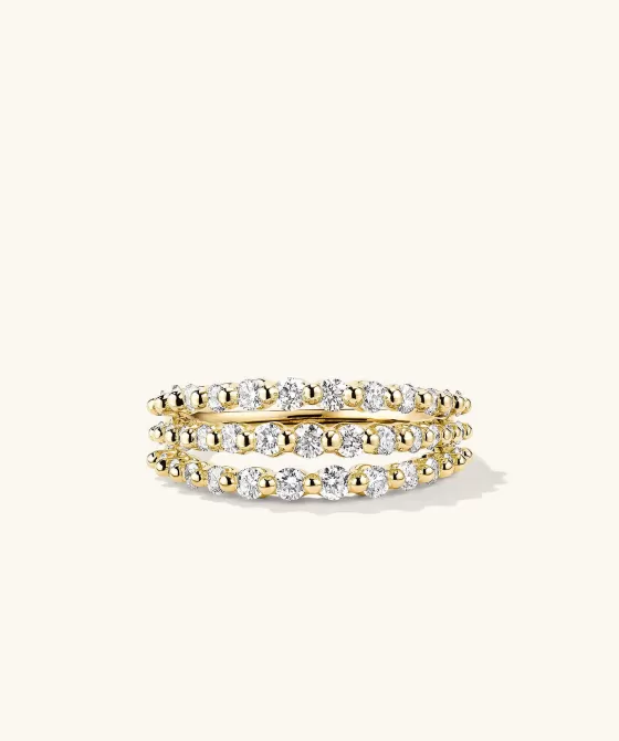 Shop Triple Lace Diamond Ring Rings
