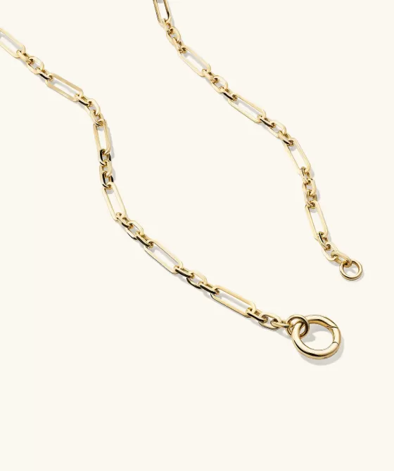 Fashion Triple Link Paperclip Chain Charm Necklace Necklaces