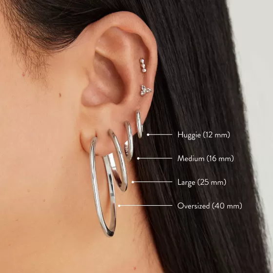 Sale Tube Large Hoops Earrings