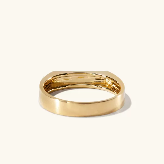 Best Sale Ultra Slim Rectangular Signet Ring Rings