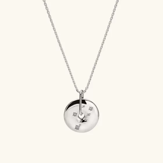 New Zodiac Pendant Necklace Silver Necklaces