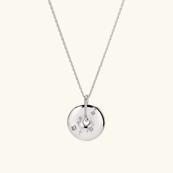 Sale Zodiac Pendant Necklace Silver Necklaces